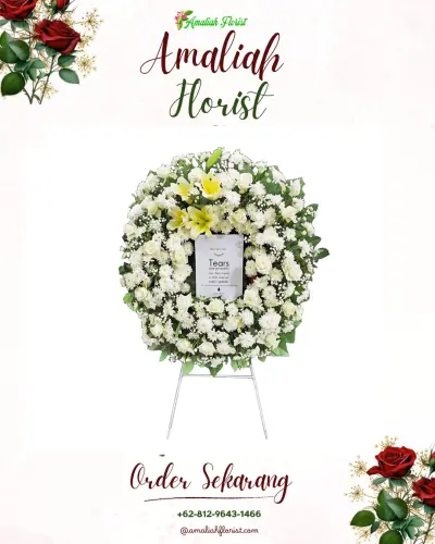 Krans Bunga Duka Cita jembatan lima