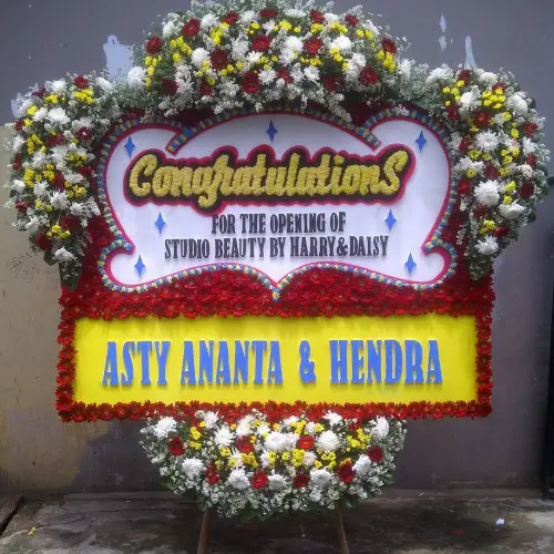 Papan Bunga Opening jembatan lima