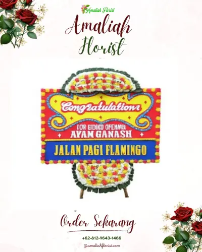 Bunga Papan Congratulation jembatan lima